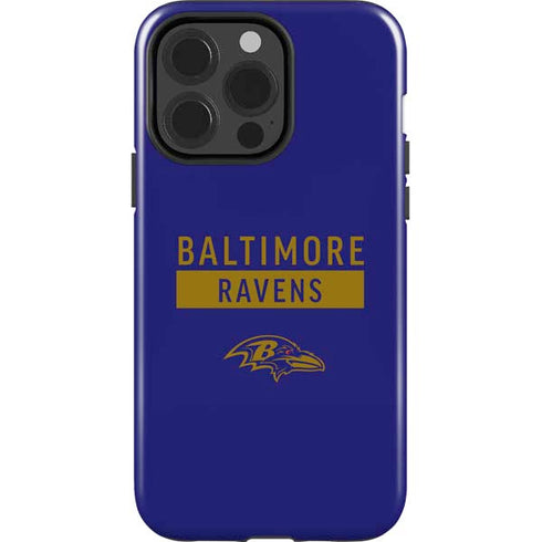 NFL Baltimore Ravens Purple Performance Series iPhone 15 Pro Impact Case